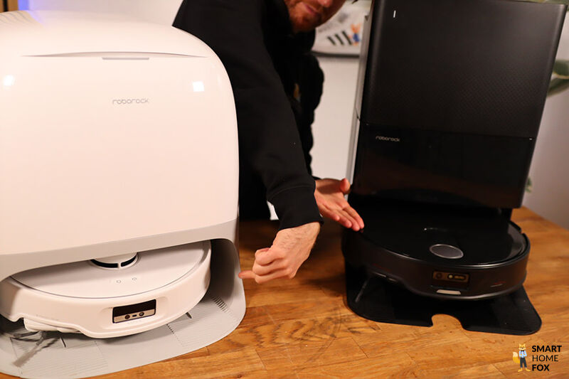 Stationen vom Qrevo Curv und Qrevo Slim im Vergleich